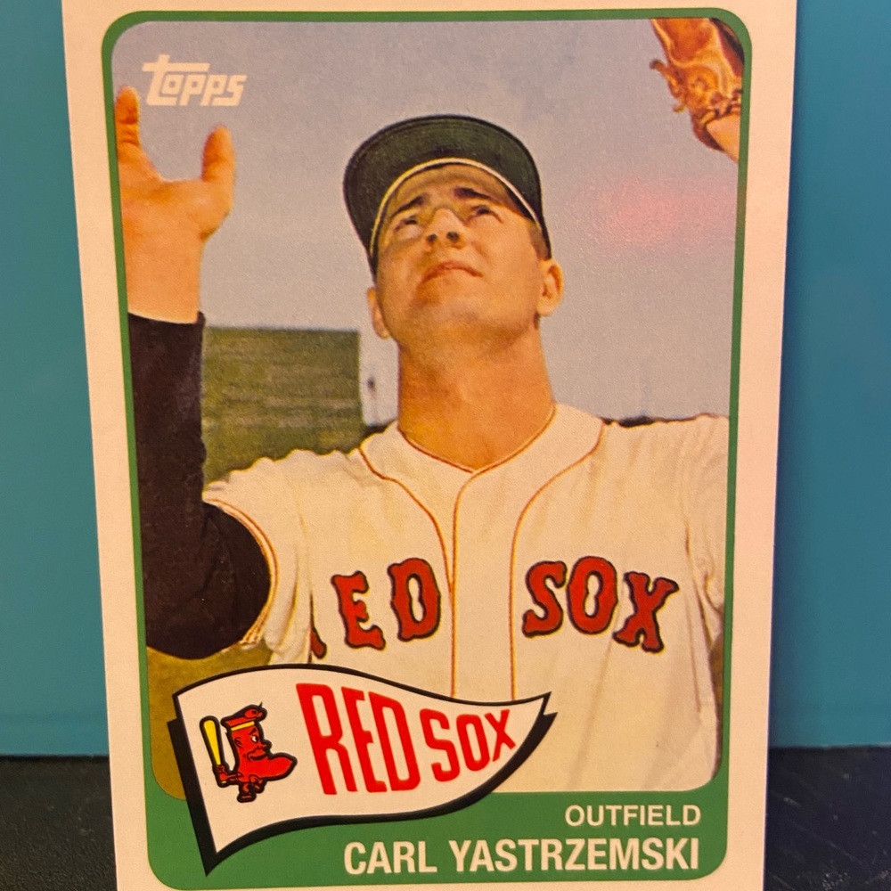 rare 1965 Topps Baseball Carl Yastrzemski #385 Baseball Card Boston Red Sox